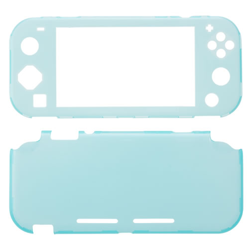 CYBER・プレミアムプロテクトカバー（SWITCH Lite用）〈クリアターコイズ〉前面用×1、背面用×1