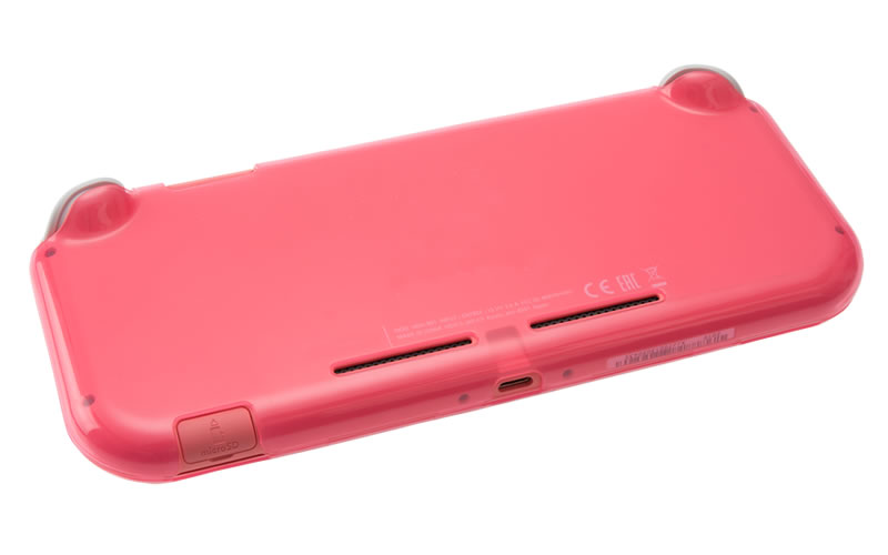 CYBER・プレミアムプロテクトカバー（SWITCH Lite用）〈クリアコーラル〉背面